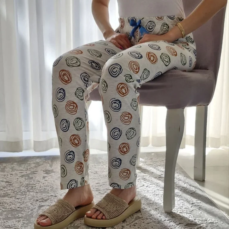 شلوار راحتی زنانه طرح رز