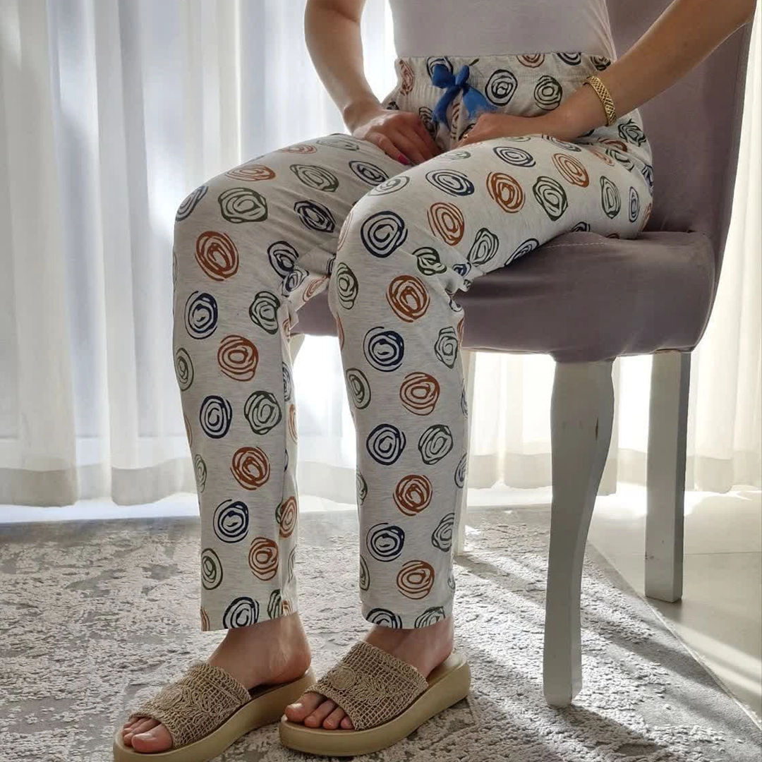 شلوار راحتی زنانه طرح رز